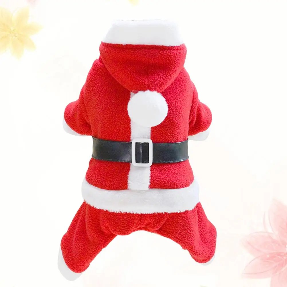Christmas Clothing Pet Santa Clothes Costume Dog Apparel Supplies Dog’s Breathable Party Red Christmas Clothing Pet Santa Clothes Costume Dog Apparel Supplies Dog's Breathable Party Red