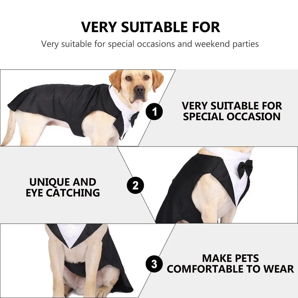 Pet Tuxedo Breed Dog Suit Suits Costume Apparel Costumes Garment Elegant Formal The Pet Tuxedo Breed Dog Suit Suits Costume Apparel Costumes Garment Elegant Formal The
