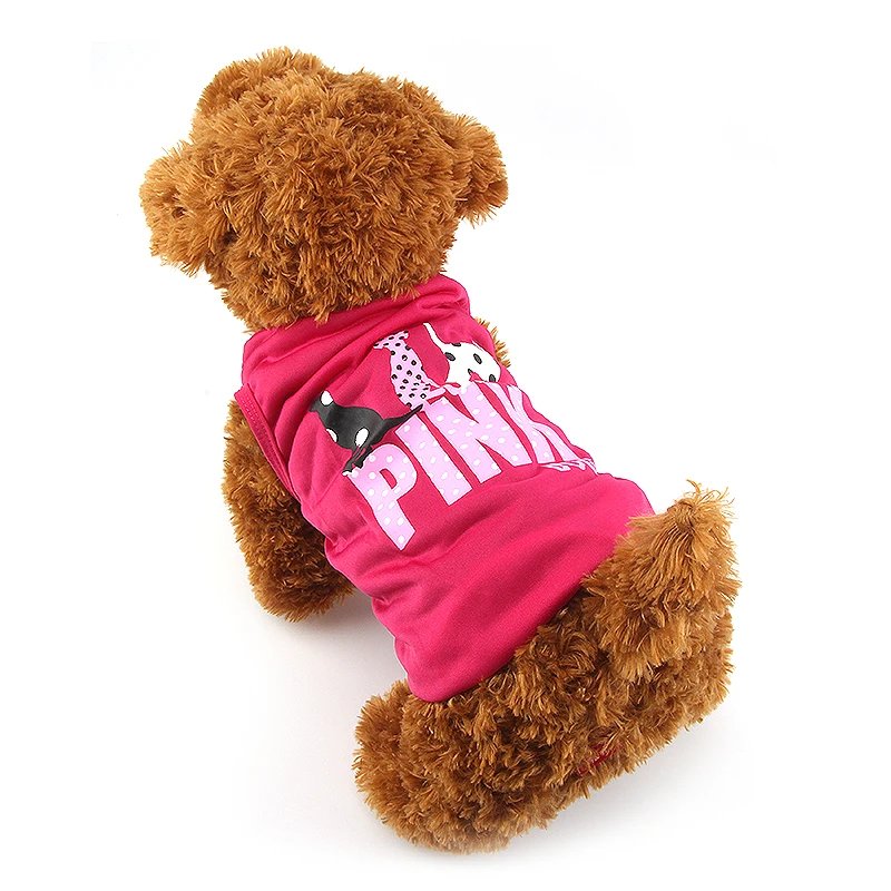 Dog Shirt Skirt Cotton Vest Pleated Dress Puppy Clothes Summer Shirts Cute Soft Pet Apparel for Small Medium Dogs Cats Costume
