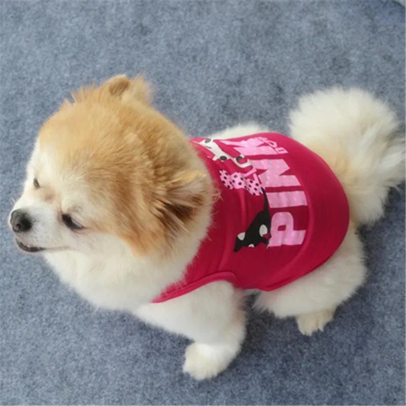 Dog Shirt Skirt Cotton Vest Pleated Dress Puppy Clothes Summer Shirts Cute Soft Pet Apparel for Small Medium Dogs Cats Costume