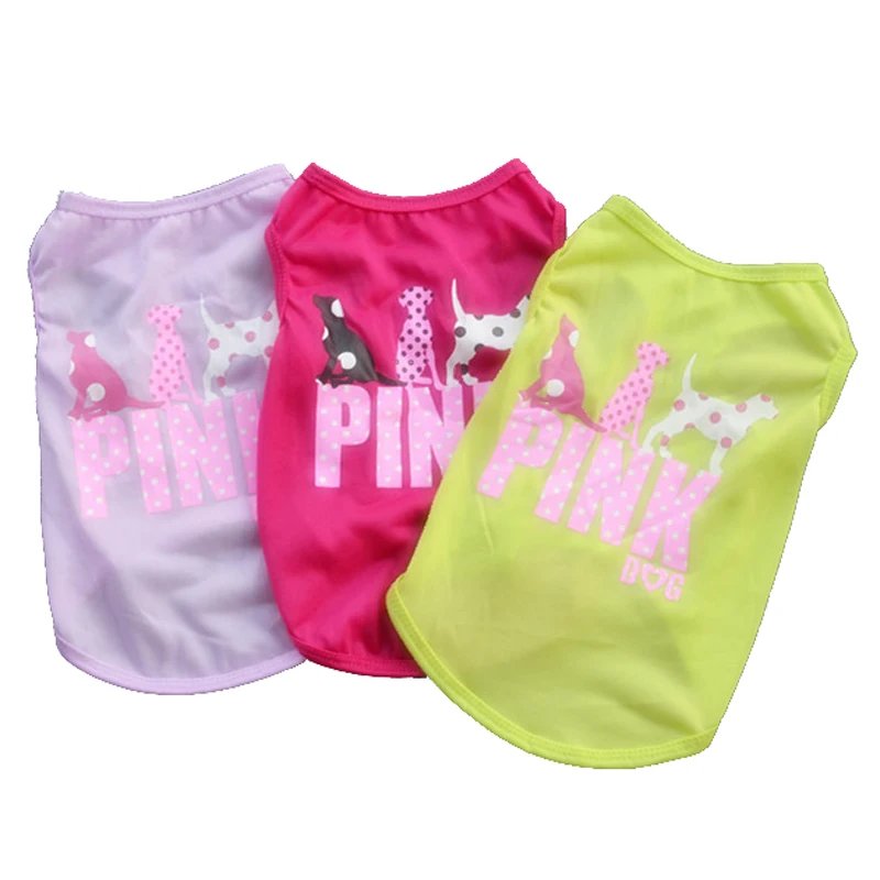 Dog Shirt Skirt Cotton Vest Pleated Dress Puppy Clothes Summer Shirts Cute Soft Pet Apparel for Small Medium Dogs Cats Costume