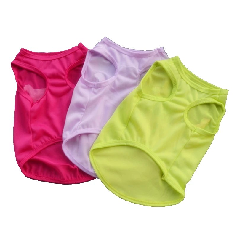 Dog Shirt Skirt Cotton Vest Pleated Dress Puppy Clothes Summer Shirts Cute Soft Pet Apparel for Small Medium Dogs Cats Costume