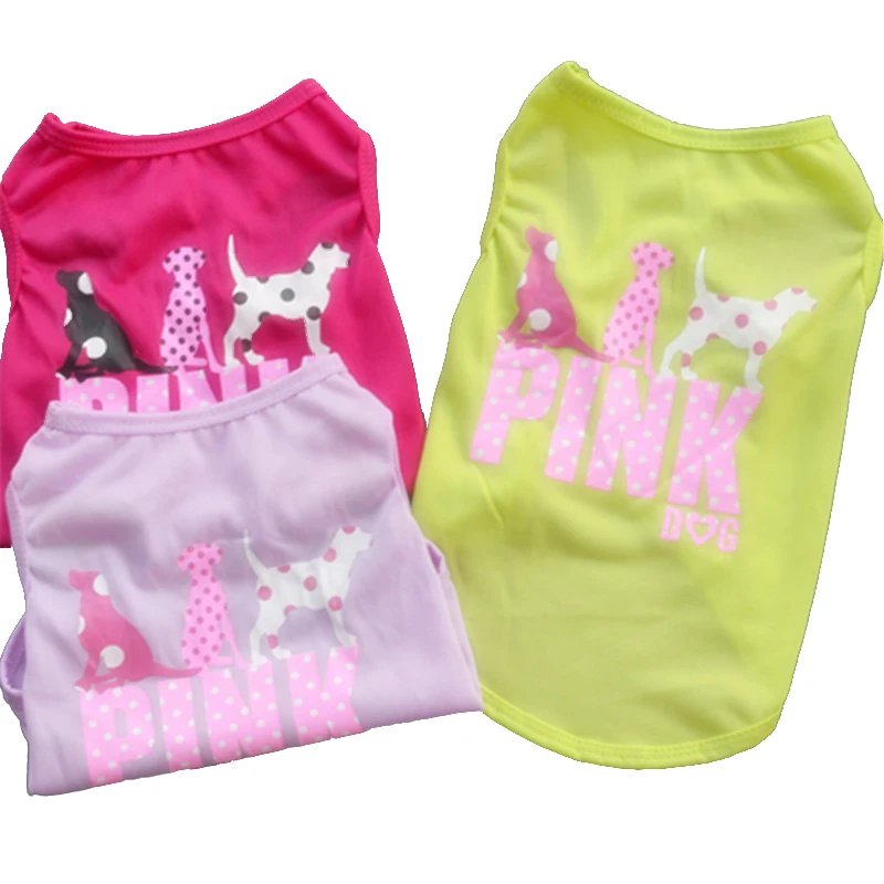 Dog Shirt Skirt Cotton Vest Pleated Dress Puppy Clothes Summer Shirts Cute Soft Pet Apparel for Small Medium Dogs Cats Costume
