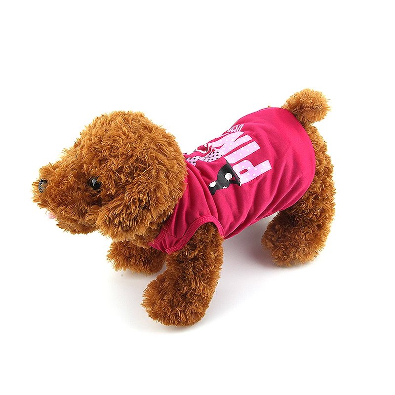 Dog Shirt Skirt Cotton Vest Pleated Dress Puppy Clothes Summer Shirts Cute Soft Pet Apparel for Small Medium Dogs Cats Costume