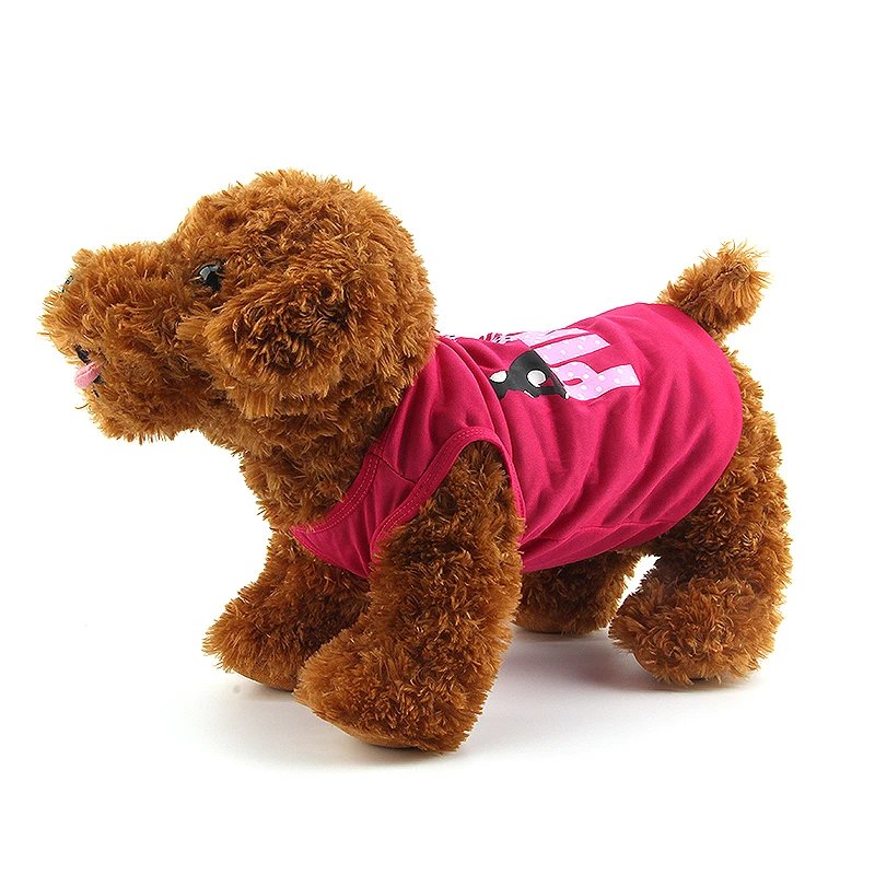 Dog Shirt Skirt Cotton Vest Pleated Dress Puppy Clothes Summer Shirts Cute Soft Pet Apparel for Small Medium Dogs Cats Costume