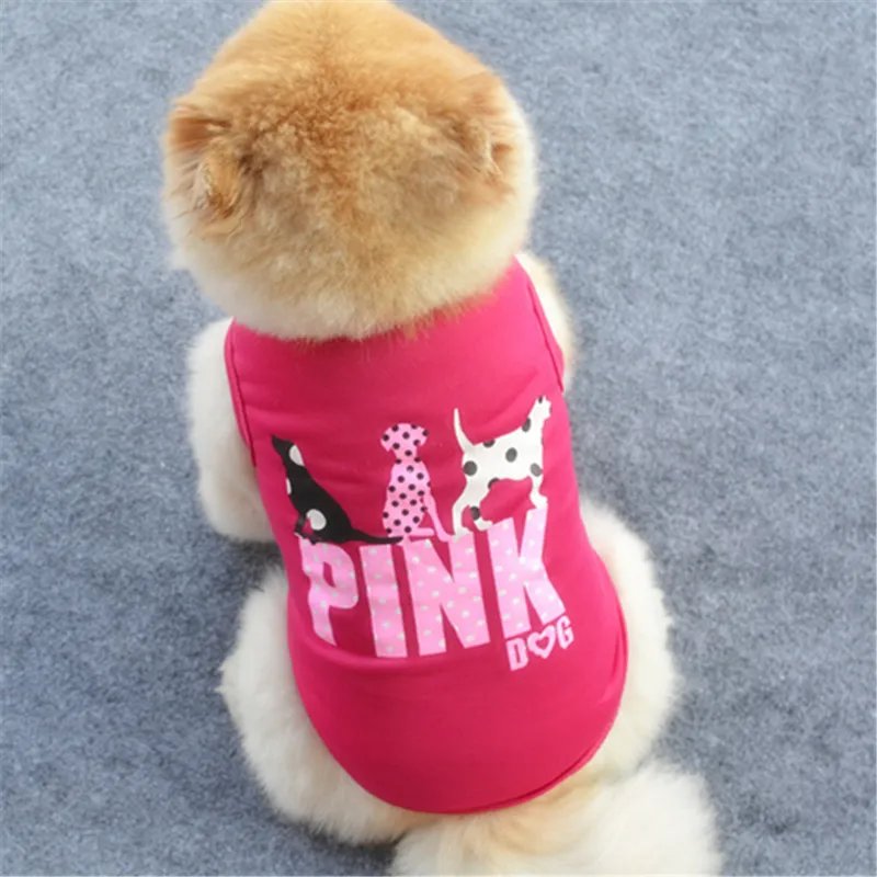 Dog Shirt Skirt Cotton Vest Pleated Dress Puppy Clothes Summer Shirts Cute Soft Pet Apparel for Small Medium Dogs Cats Costume