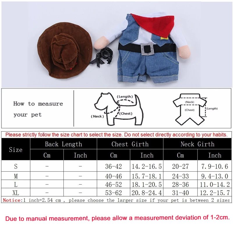 Dog Costume Funny Cosplay Clothes For Small Dogs Cat Halloween Puppy Festival Dress Up Suit Cowboy Apparel French Bulldog Outfit Dog Costume Funny Cosplay Clothes For Small Dogs Cat Halloween Puppy Festival Dress Up Suit Cowboy Apparel French Bulldog Outfit