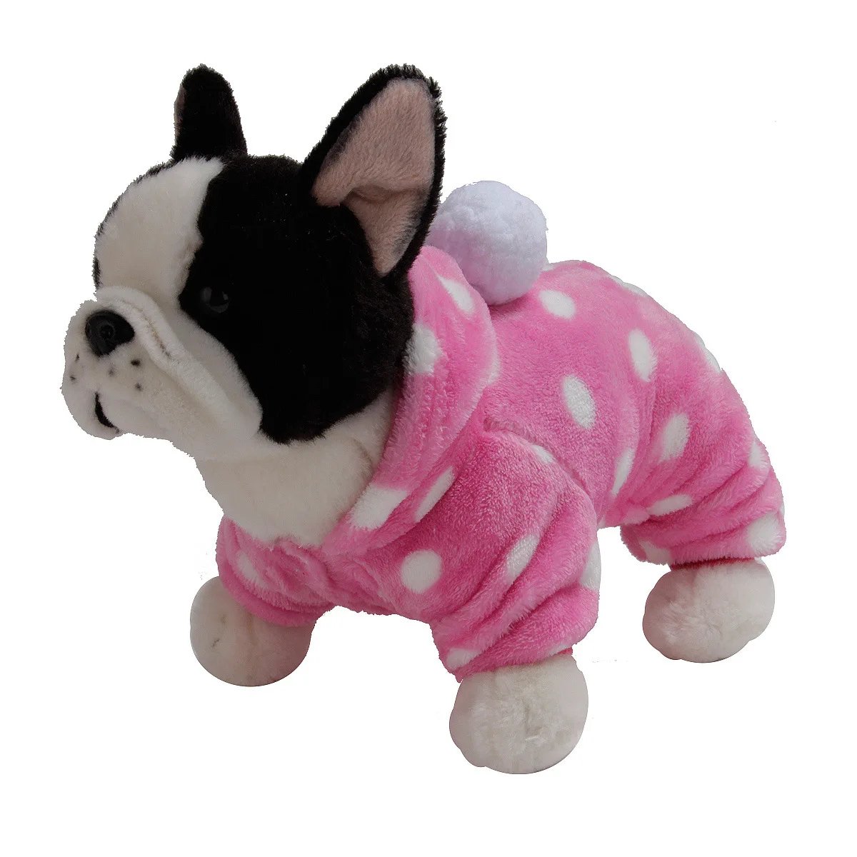 Pet Clothes Flannel Dog Costume Dog Cold Weather Coats Cat Apparel Soft Flannel Doggie Jumpsuit Clothes Pet Four Legged Pajamas