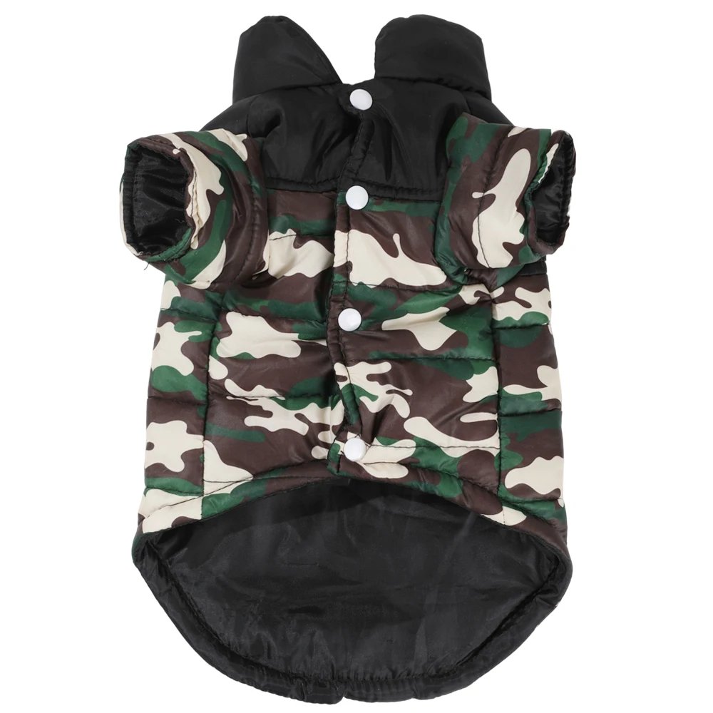 Winter Pet Dog Clothes Waterproof Camouflage Small Dogs Jacket For Chihuahua French Bulldog Warm Puppy Cotton Coat Vest Apparel