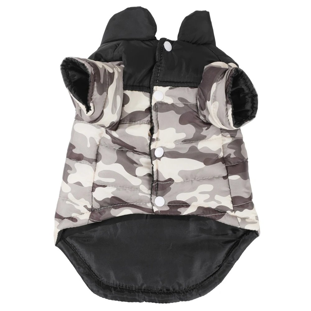 Winter Pet Dog Clothes Waterproof Camouflage Small Dogs Jacket For Chihuahua French Bulldog Warm Puppy Cotton Coat Vest Apparel