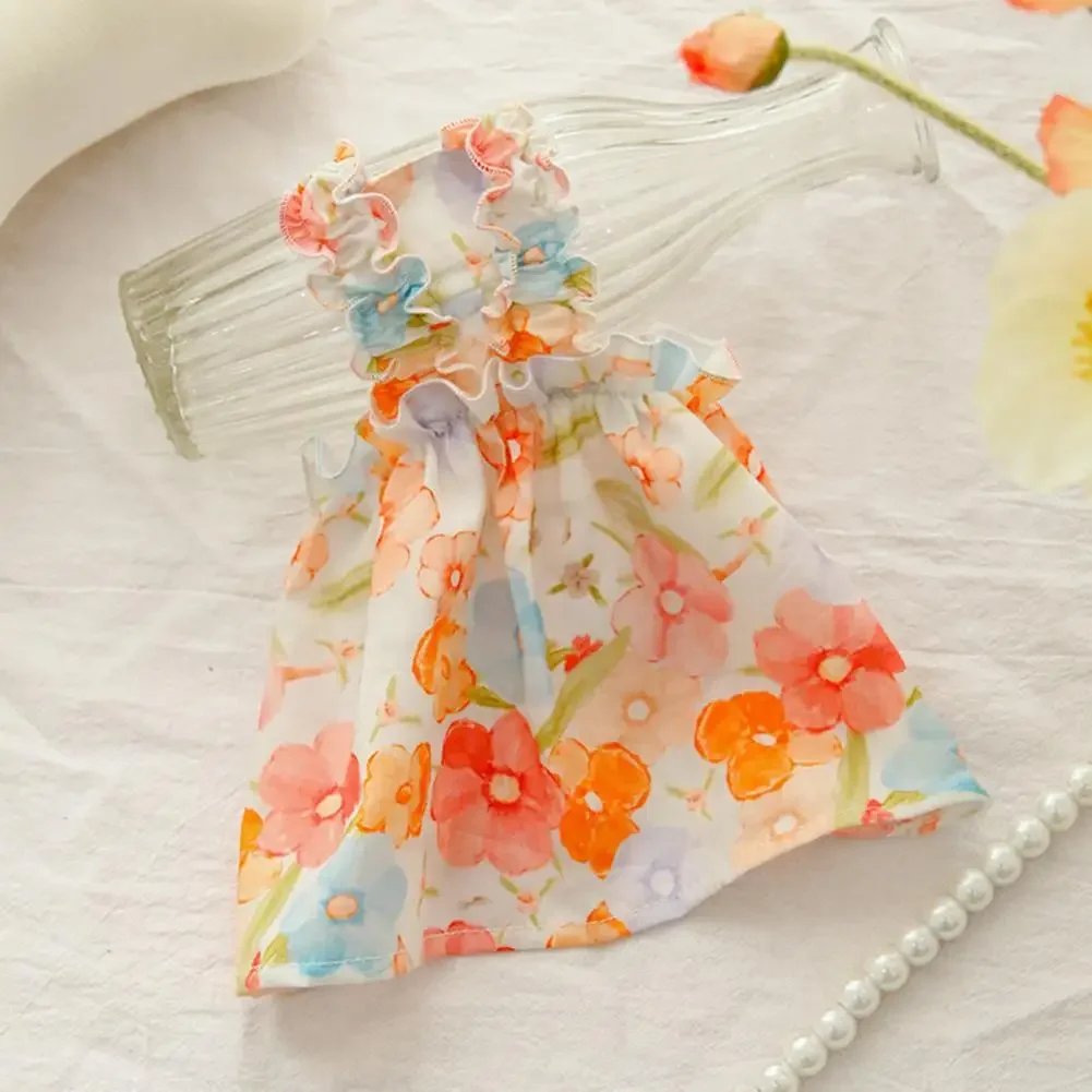 Summer Flower Dress Cat Pet Clothing Suspender Skirt For Cats Dogs Clothes Cat Small Print Cute Mesh Dogs Dress Pet Clothing Summer Flower Dress Cat Pet Clothing Suspender Skirt For Cats Dogs Clothes Cat Small Print Cute Mesh Dogs Dress Pet Clothing