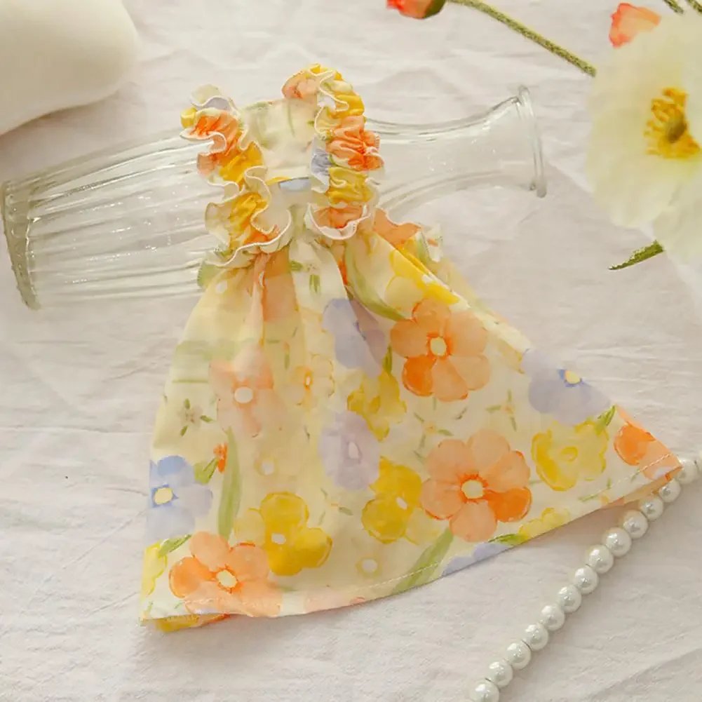 Summer Flower Dress Cat Pet Clothing Suspender Skirt For Cats Dogs Clothes Cat Small Print Cute Mesh Dogs Dress Pet Clothing Summer Flower Dress Cat Pet Clothing Suspender Skirt For Cats Dogs Clothes Cat Small Print Cute Mesh Dogs Dress Pet Clothing