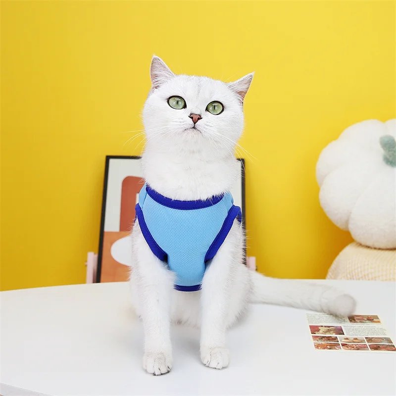 Soft Breathable Rabbit Vest Summer Pet Clothes for Cats Rabbits Cute Print Bunny Sleeveless Vest Animals Clothing Pets Products