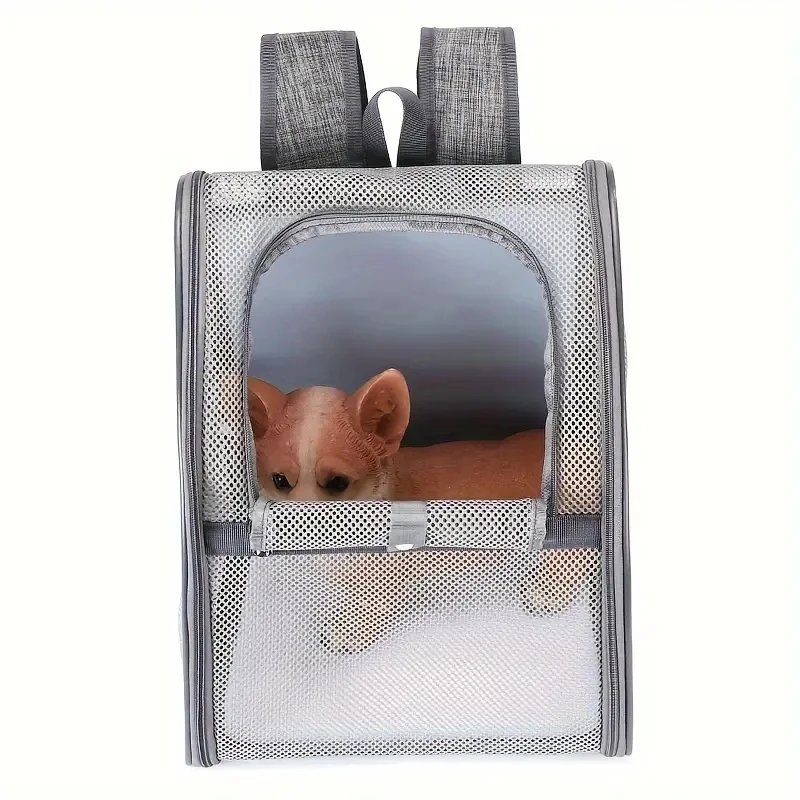 Pet Supplies Mesh Breathable Double Shoulder Dog Backpack Outdoor Travel Cat Bag Pet Summer Backpack