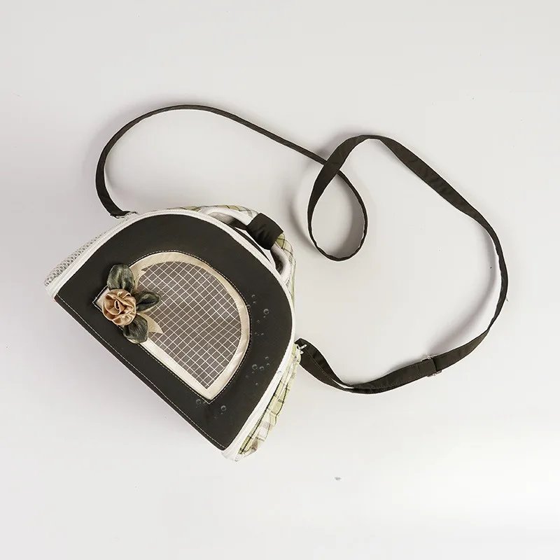 Summer Pet Outgoing Bag Pet Travel Diagonal Cross Breathable Bag Portable and Comfortable Pet Anti Loss Bag Guinea Pig Hamster