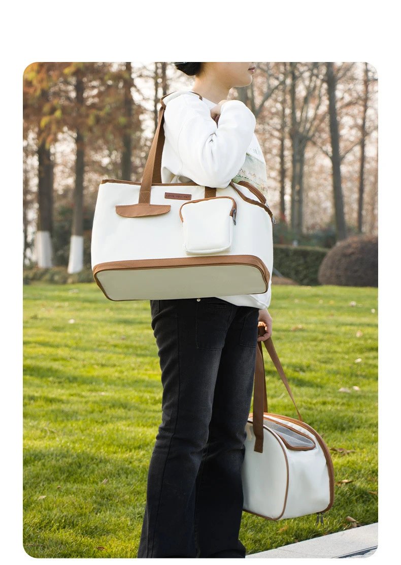 Baguette-shaped Pet Cat Bag Travel Car Outdoor Tote Bag Exposed Head Small Dog Portable Cross-body Bags