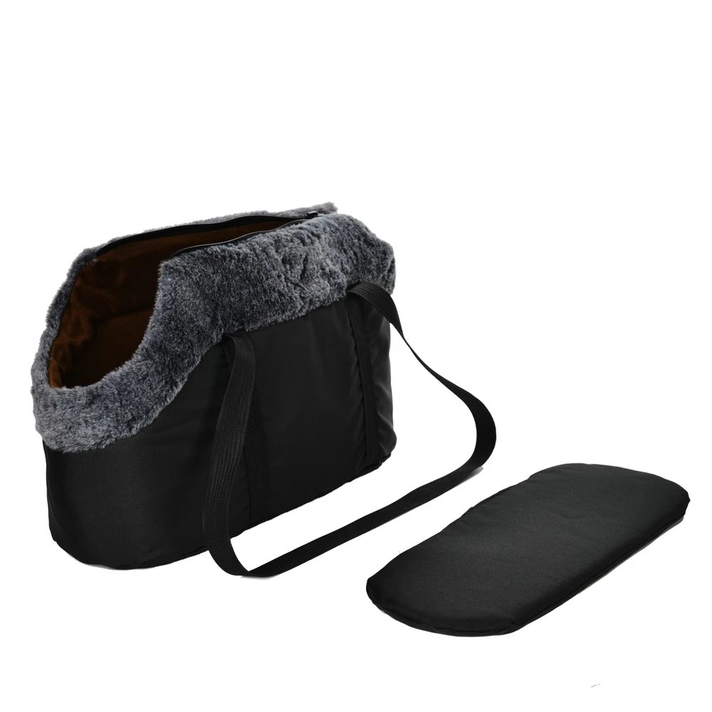 Dog Carrier Soft Fleece Backpack For Small Dogs Cats Slings Bag Portable Walking Puppy Shoulder Bags Pug Pet Carrying Supplies