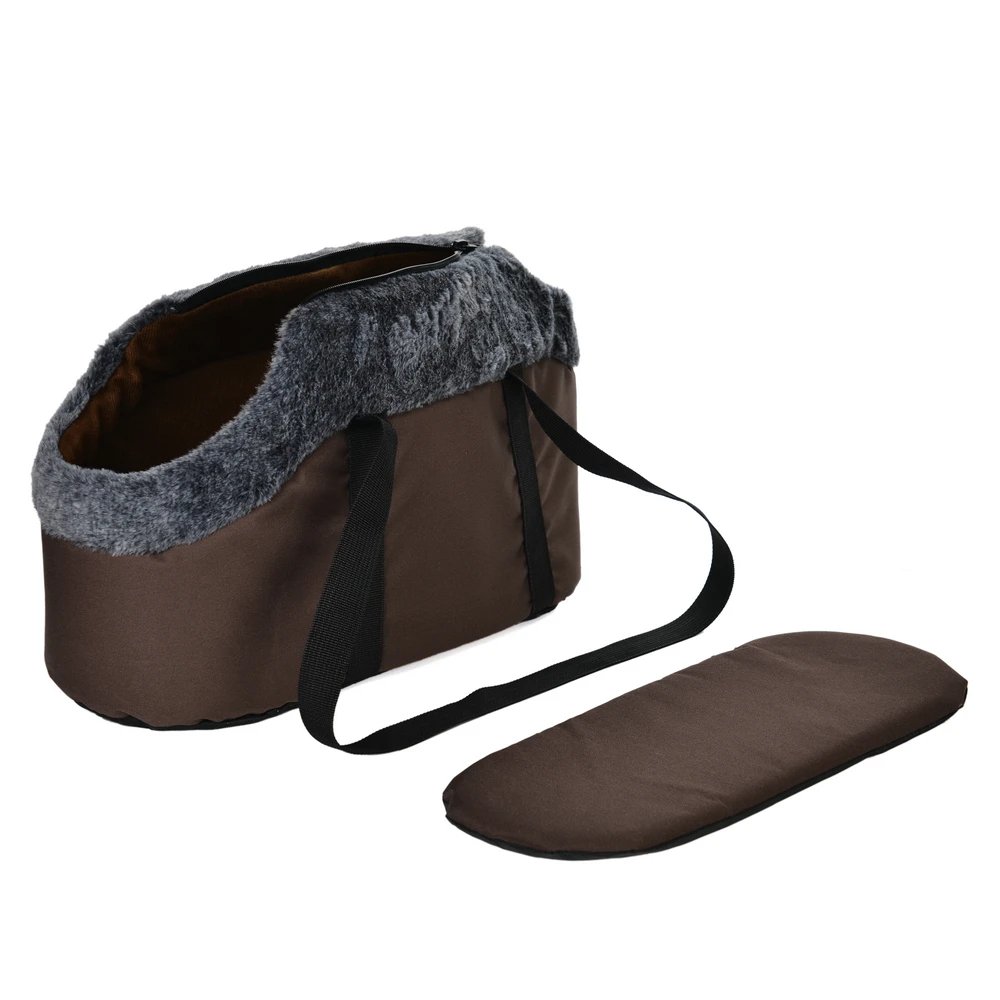 Dog Carrier Soft Fleece Backpack For Small Dogs Cats Slings Bag Portable Walking Puppy Shoulder Bags Pug Pet Carrying Supplies