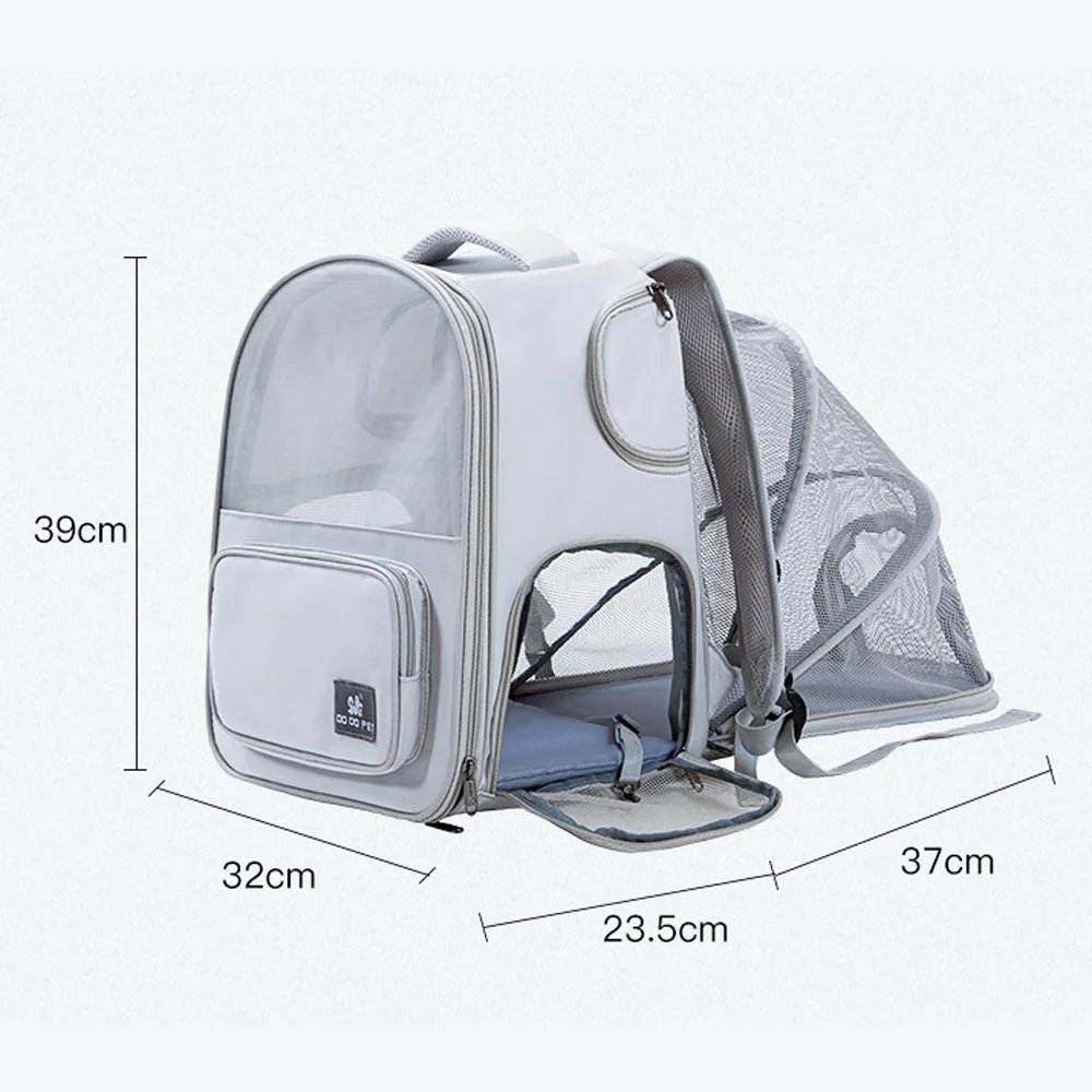 Cat Carrier Outdoor Portable Breathable Pet Bag Shoulder Backpack Handheld Pet Bag Expandable Pet Backpack Cat Backpack