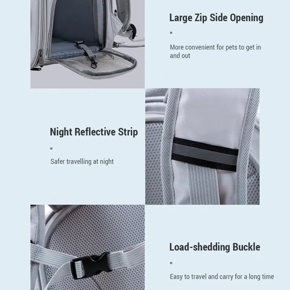 Cat Carrier Outdoor Portable Breathable Pet Bag Shoulder Backpack Handheld Pet Bag Expandable Pet Backpack Cat Backpack Cat Carrier Outdoor Portable Breathable Pet Bag Shoulder Backpack Handheld Pet Bag Expandable Pet Backpack Cat Backpack