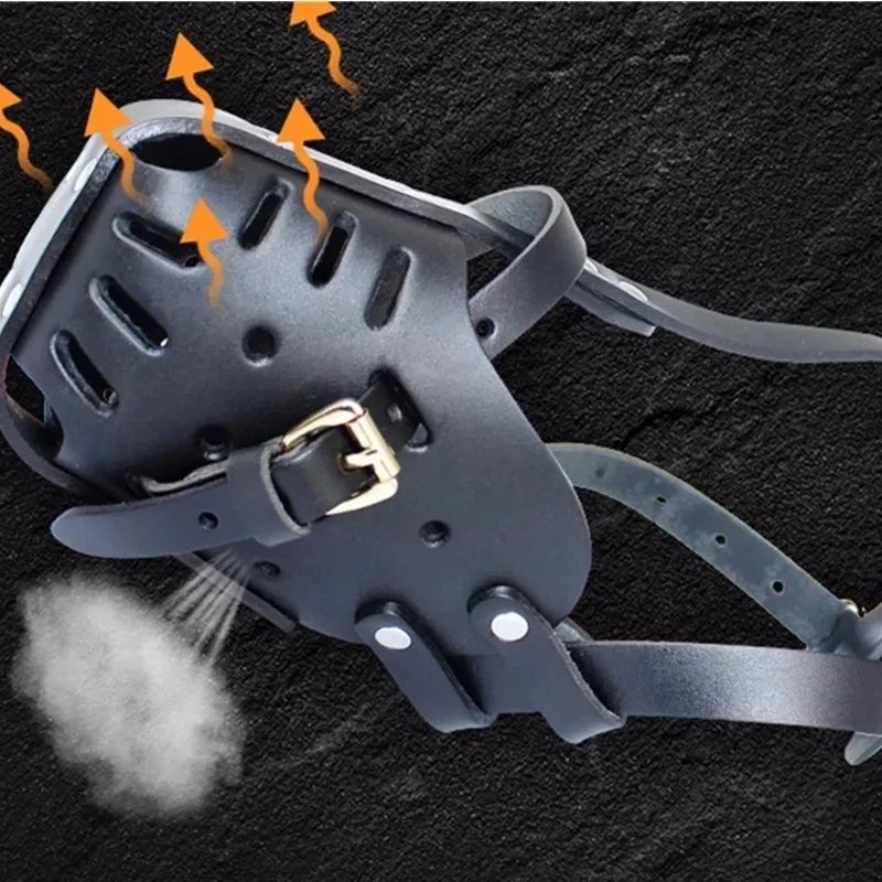 Leather Pet Dog Basket Muzzles German Shepherd Doberman Anti Bite Dog Mouth Cage Dog Training Defense Masks for Small/Large Dogs Leather Pet Dog Basket Muzzles German Shepherd Doberman Anti Bite Dog Mouth Cage Dog Training Defense Masks for Small/Large Dogs