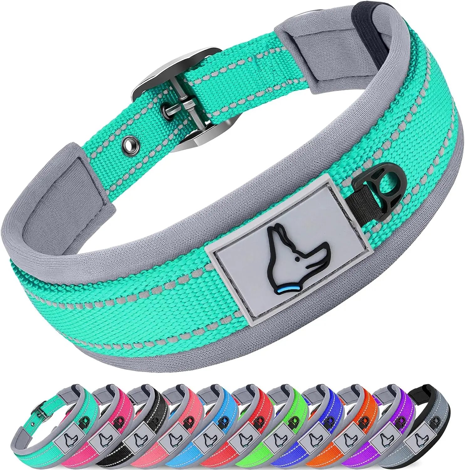 Solid Dog Collars Nylon Dog Collar For Small Medium Large Dogs Teddy Keji Pitbull Bulldog Beagle Solid Dog Collars Nylon Dog Collar For Small Medium Large Dogs Teddy Keji Pitbull Bulldog Beagle