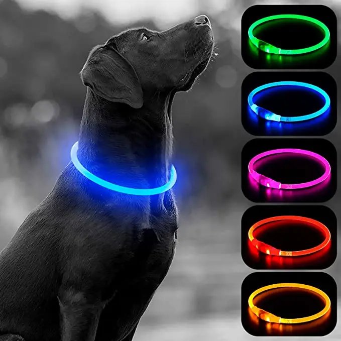 Luminous Dog Collar Light Charge Cat Necklace, Led Fashion Flashing DIY Glowing Safety Collar for Dogs Nighttime Pet Accessorie Luminous Dog Collar Light Charge Cat Necklace, Led Fashion Flashing DIY Glowing Safety Collar for Dogs Nighttime Pet Accessorie