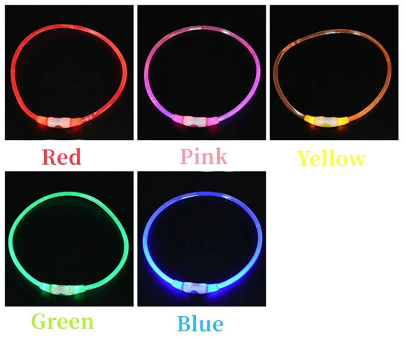 Luminous Dog Collar Light Charge Cat Necklace, Led Fashion Flashing DIY Glowing Safety Collar for Dogs Nighttime Pet Accessorie Luminous Dog Collar Light Charge Cat Necklace, Led Fashion Flashing DIY Glowing Safety Collar for Dogs Nighttime Pet Accessorie