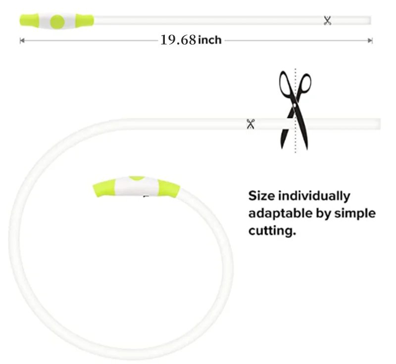 Luminous Dog Collar Light Charge Cat Necklace, Led Fashion Flashing DIY Glowing Safety Collar for Dogs Nighttime Pet Accessorie Luminous Dog Collar Light Charge Cat Necklace, Led Fashion Flashing DIY Glowing Safety Collar for Dogs Nighttime Pet Accessorie