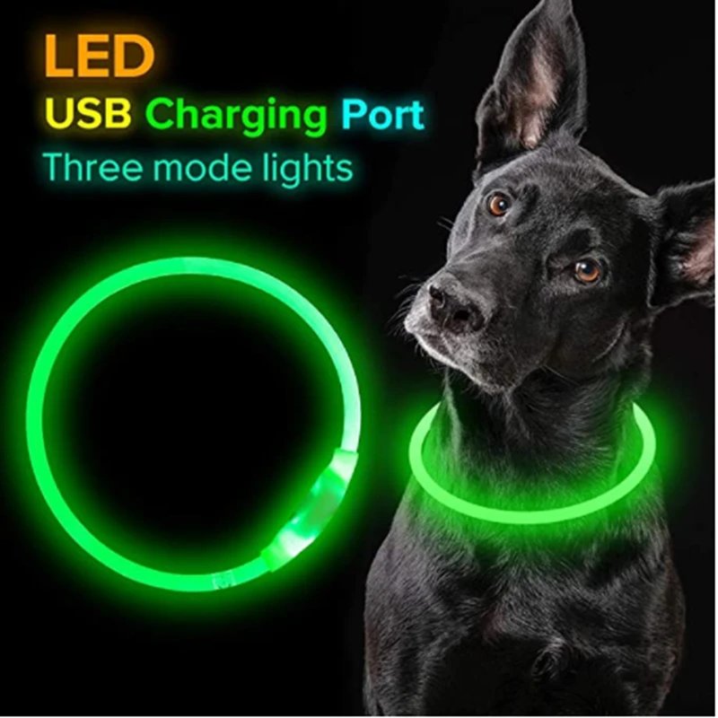 Luminous Dog Collar Light Charge Cat Necklace, Led Fashion Flashing DIY Glowing Safety Collar for Dogs Nighttime Pet Accessorie Luminous Dog Collar Light Charge Cat Necklace, Led Fashion Flashing DIY Glowing Safety Collar for Dogs Nighttime Pet Accessorie