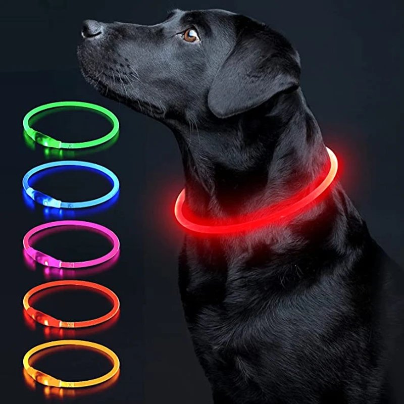 Luminous Dog Collar Light Charge Cat Necklace, Led Fashion Flashing DIY Glowing Safety Collar for Dogs Nighttime Pet Accessorie Luminous Dog Collar Light Charge Cat Necklace, Led Fashion Flashing DIY Glowing Safety Collar for Dogs Nighttime Pet Accessorie