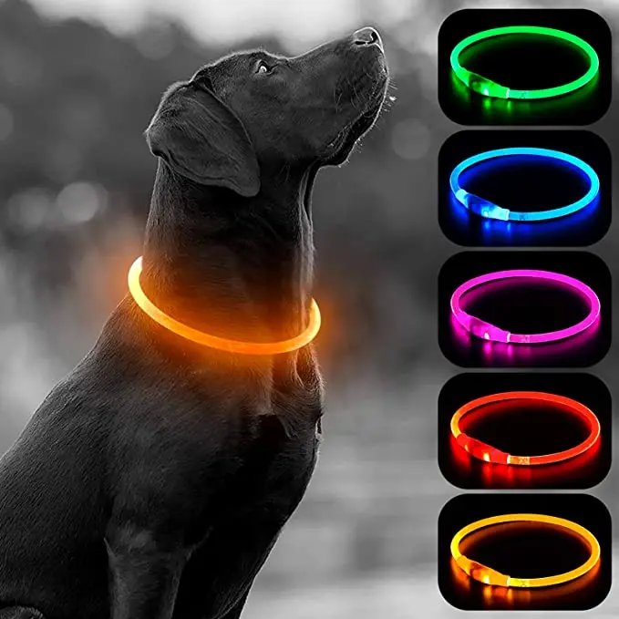 Luminous Dog Collar Light Charge Cat Necklace, Led Fashion Flashing DIY Glowing Safety Collar for Dogs Nighttime Pet Accessorie Luminous Dog Collar Light Charge Cat Necklace, Led Fashion Flashing DIY Glowing Safety Collar for Dogs Nighttime Pet Accessorie