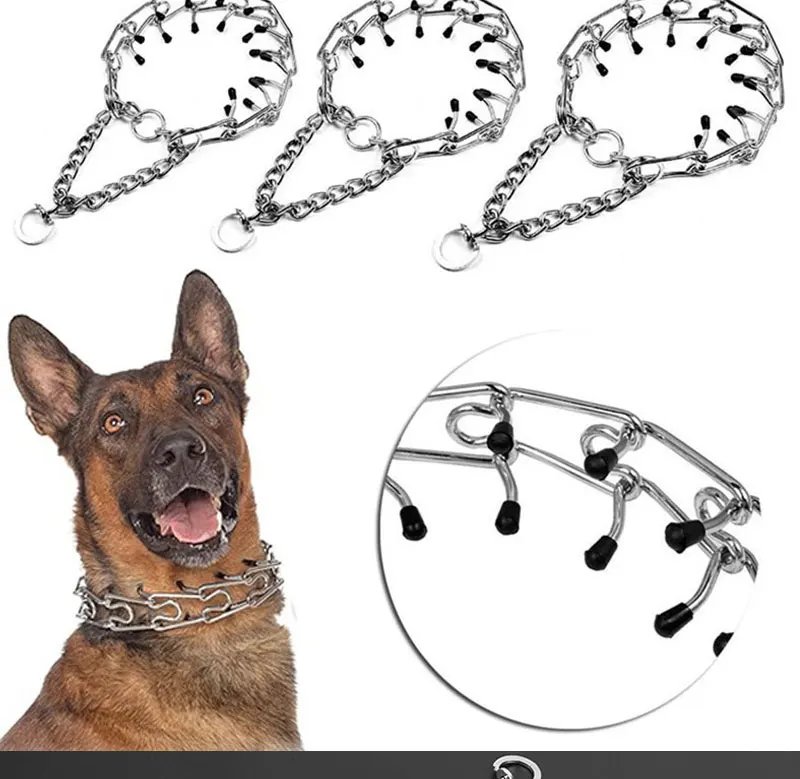 Effective Pinch Dog Training Collar With Comfort Anti Pull Training Adjustable Multi-size Stainless Steel Pet Prong Choke Collar Effective Pinch Dog Training Collar With Comfort Anti Pull Training Adjustable Multi-size Stainless Steel Pet Prong Choke Collar