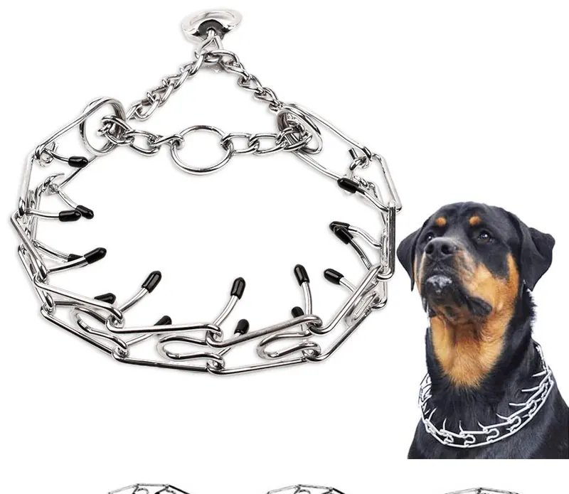 Effective Pinch Dog Training Collar With Comfort Anti Pull Training Adjustable Multi-size Stainless Steel Pet Prong Choke Collar Effective Pinch Dog Training Collar With Comfort Anti Pull Training Adjustable Multi-size Stainless Steel Pet Prong Choke Collar