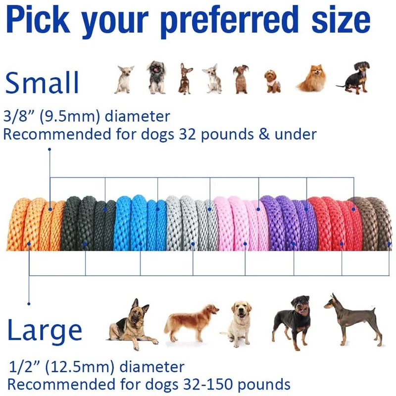 Dog Collar Slip Lead Dog Leash Nylon Solid Rope Leash Adjustable No Pull Training Dog Leash Medium And Large Dogs Pet Leashes Dog Collar Slip Lead Dog Leash Nylon Solid Rope Leash Adjustable No Pull Training Dog Leash Medium And Large Dogs Pet Leashes