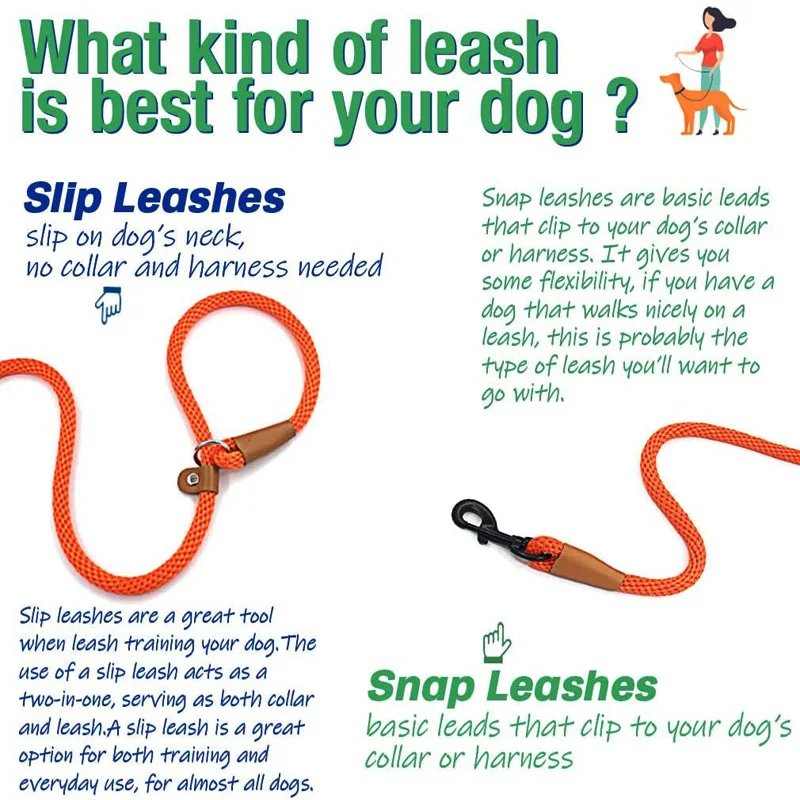 Dog Collar Slip Lead Dog Leash Nylon Solid Rope Leash Adjustable No Pull Training Dog Leash Medium And Large Dogs Pet Leashes Dog Collar Slip Lead Dog Leash Nylon Solid Rope Leash Adjustable No Pull Training Dog Leash Medium And Large Dogs Pet Leashes