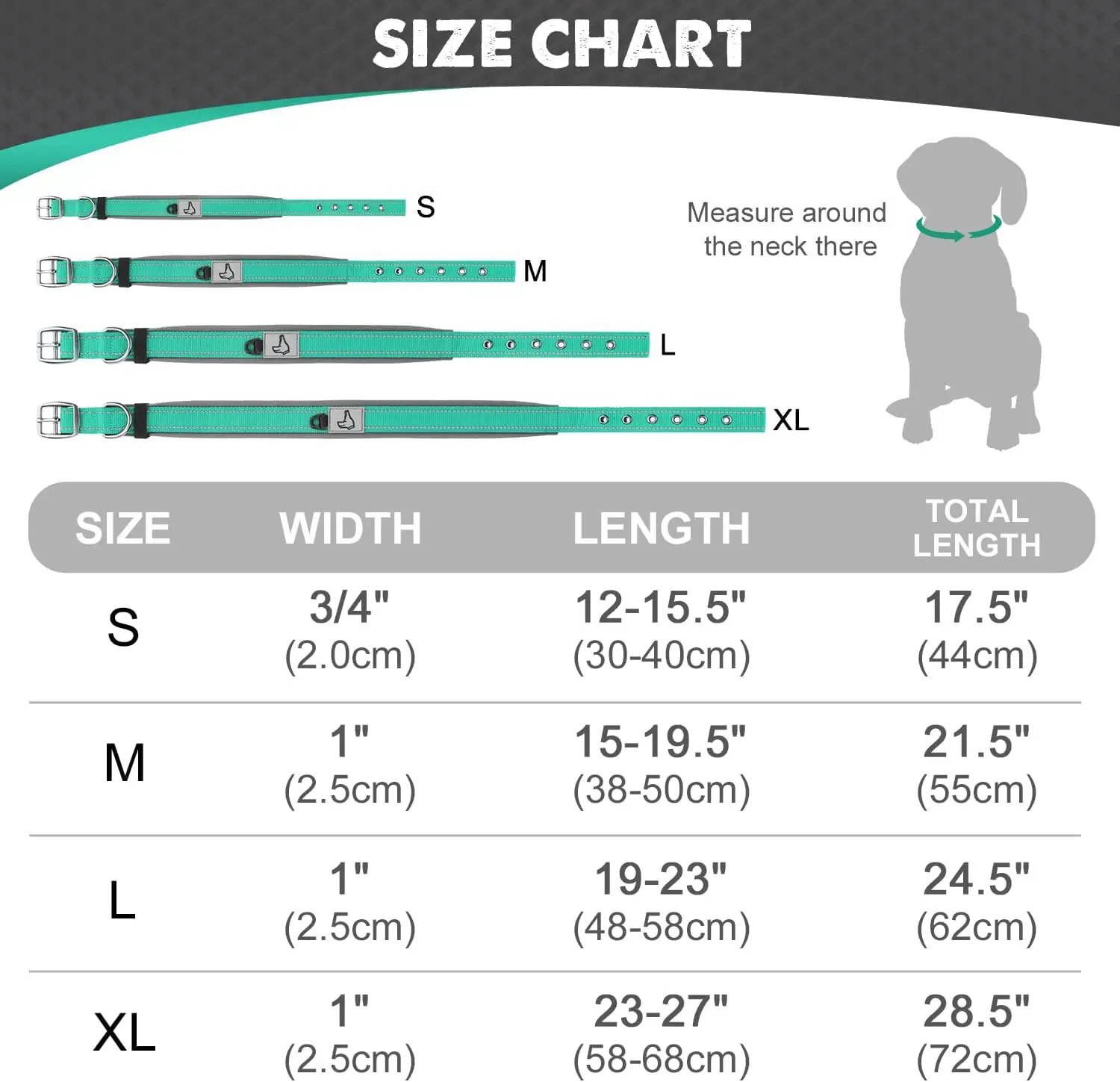 Padded Dog Collars for small Medium large Dogs Reflective Wide Pet Collars Adjustable Heavy Duty Nylon Neoprene Dog Collar Padded Dog Collars for small Medium large Dogs Reflective Wide Pet Collars Adjustable Heavy Duty Nylon Neoprene Dog Collar