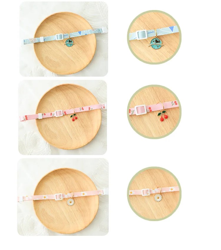 Pet Cute Daisy Collar Summer Cat Necklace Dog Scarf Accessories Cute Anti-suffocation Buckle Neck Collar