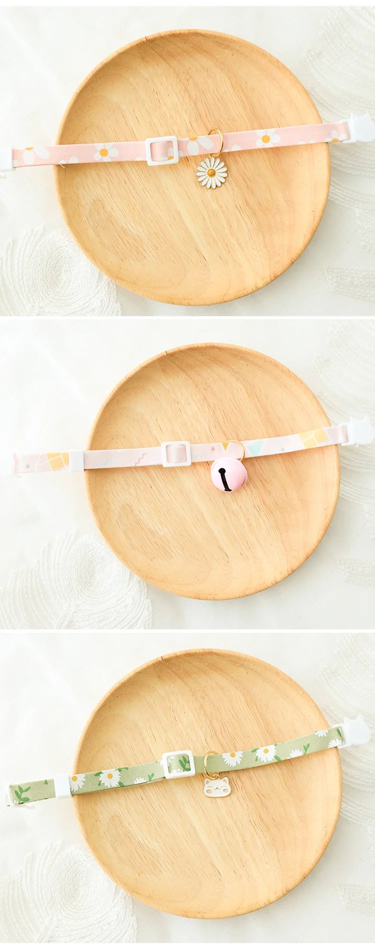 Pet Cute Daisy Collar Summer Cat Necklace Dog Scarf Accessories Cute Anti-suffocation Buckle Neck Collar