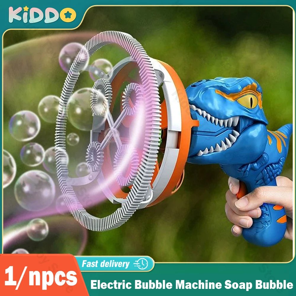 Kids Electric Bubble Machine Soap Bubble Portable Giant Dinosaur Bubble Blower Children Bubble Gun Maker Children Birthday Gift Kids Electric Bubble Machine Soap Bubble Portable Giant Dinosaur Bubble Blower Children Bubble Gun Maker Children Birthday Gift
