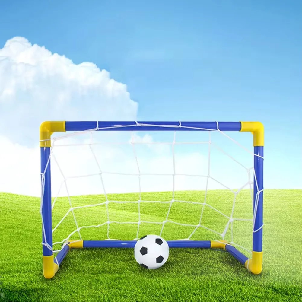 Indoor and outdoor mini folding soccer plastic rear frame kit inflatable sports toys suitable for parent-child interaction