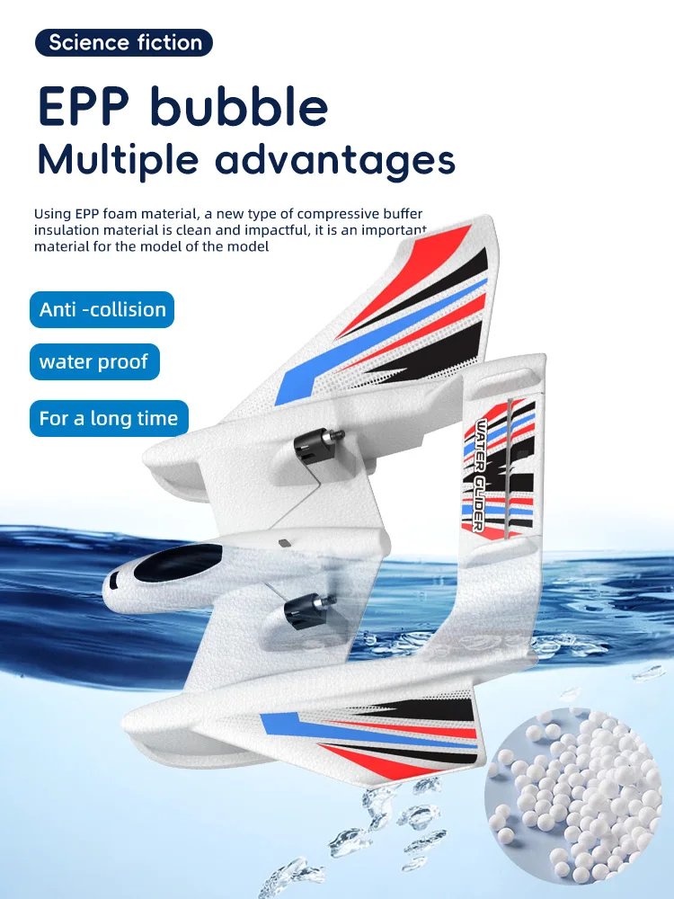 RC Aircraft, Three-in-one Land, water and air RC Aircraft, 2.4Ghz 2CH EPP bubble fixed-wing remote control aircraft, Cool toys RC Aircraft, Three-in-one Land, water and air RC Aircraft, 2.4Ghz 2CH EPP bubble fixed-wing remote control aircraft, Cool toys