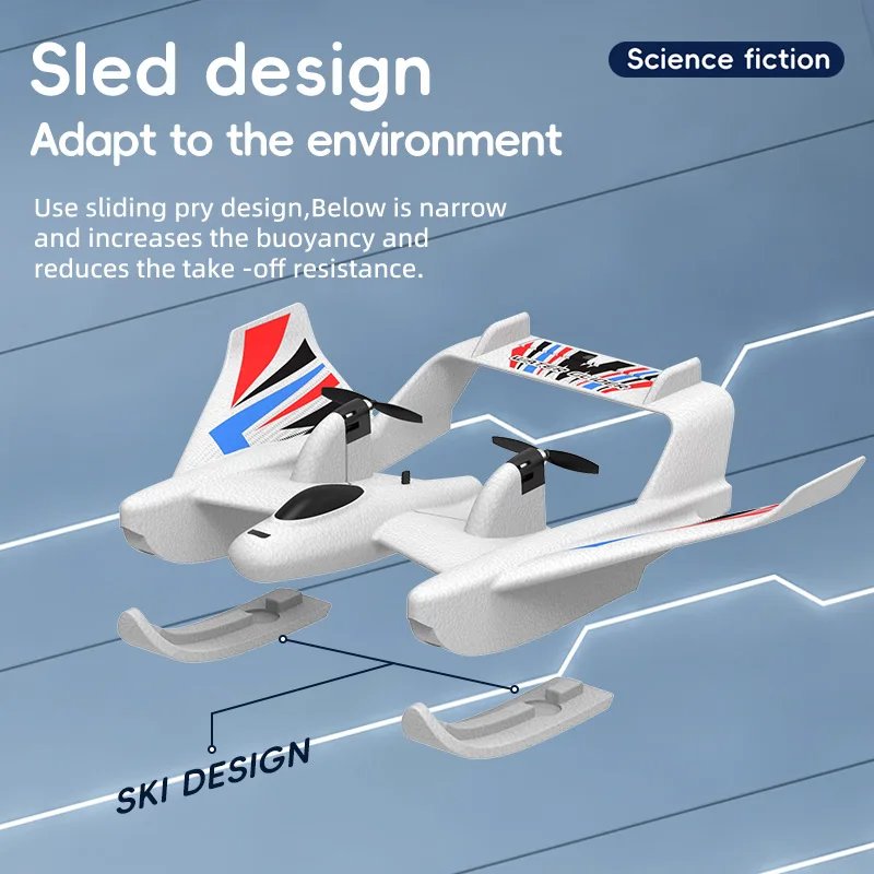 RC Aircraft, Three-in-one Land, water and air RC Aircraft, 2.4Ghz 2CH EPP bubble fixed-wing remote control aircraft, Cool toys RC Aircraft, Three-in-one Land, water and air RC Aircraft, 2.4Ghz 2CH EPP bubble fixed-wing remote control aircraft, Cool toys