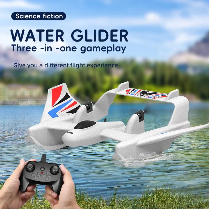 RC Aircraft, Three-in-one Land, water and air RC Aircraft, 2.4Ghz 2CH EPP bubble fixed-wing remote control aircraft, Cool toys RC Aircraft, Three-in-one Land, water and air RC Aircraft, 2.4Ghz 2CH EPP bubble fixed-wing remote control aircraft, Cool toys