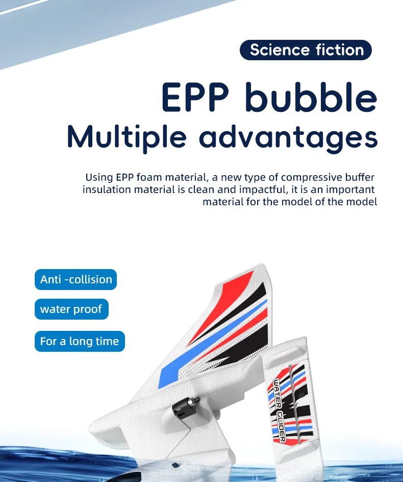 RC Aircraft, Three-in-one Land, water and air RC Aircraft, 2.4Ghz 2CH  EPP bubble fixed-wing remote control aircraft, Cool toys