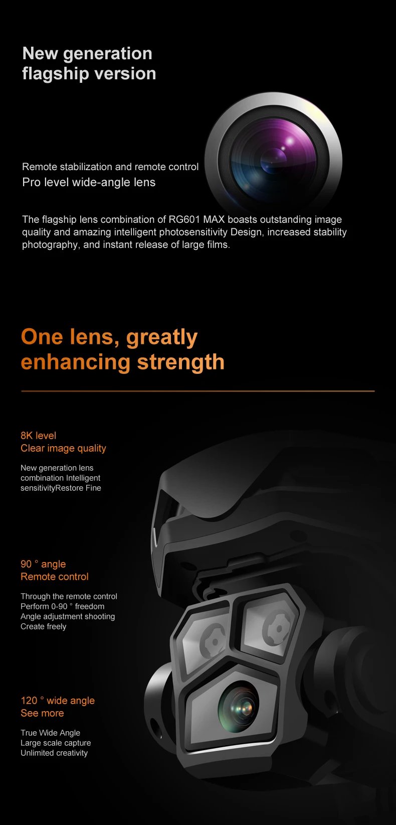 RG601 MAX GPS Drone 8K Professional HD Dual Camera 5G Wifi Obstacle Avoidance Brushless Foldable Quadcopter RC Distance 2KM Dron