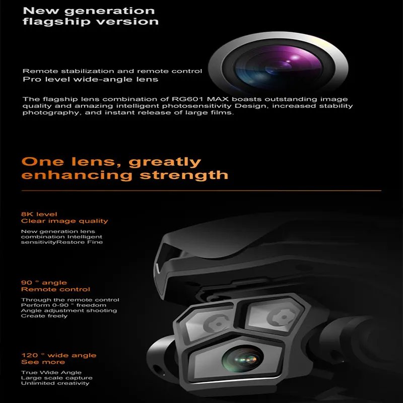 RG601 MAX GPS Drone 8K Professional HD Dual Camera 5G Wifi Obstacle Avoidance Brushless Foldable Quadcopter RC Distance 2KM Dron RG601 MAX GPS Drone 8K Professional HD Dual Camera 5G Wifi Obstacle Avoidance Brushless Foldable Quadcopter RC Distance 2KM Dron