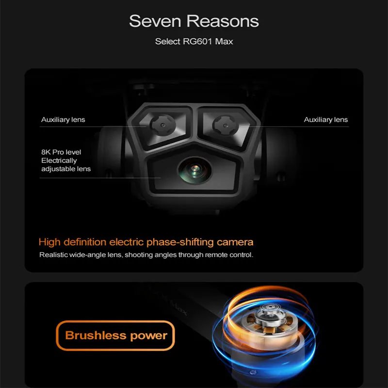 RG601 MAX GPS Drone 8K Professional HD Dual Camera 5G Wifi Obstacle Avoidance Brushless Foldable Quadcopter RC Distance 2KM Dron RG601 MAX GPS Drone 8K Professional HD Dual Camera 5G Wifi Obstacle Avoidance Brushless Foldable Quadcopter RC Distance 2KM Dron