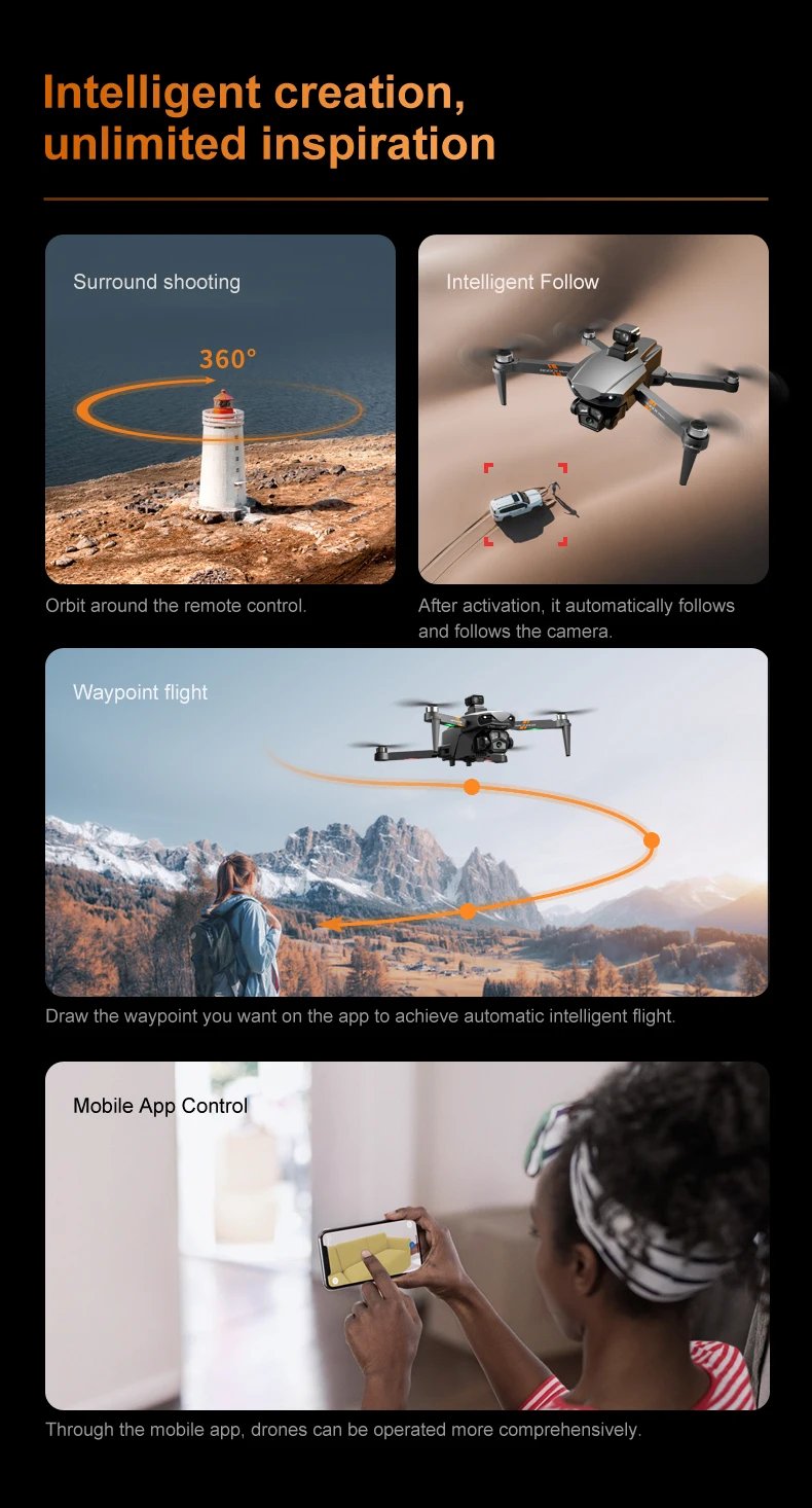 RG601 MAX GPS Drone 8K Professional HD Dual Camera 5G Wifi Obstacle Avoidance Brushless Foldable Quadcopter RC Distance 2KM Dron