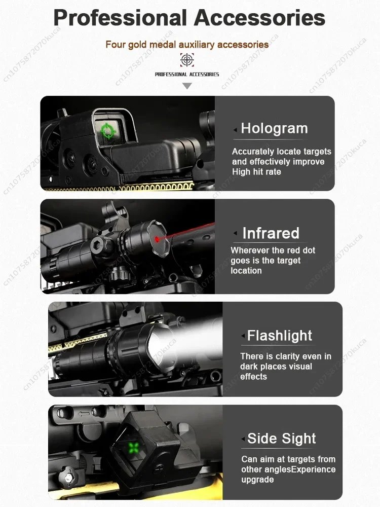 M416 Sniper Rifle Electric Toy Gun Water Beads Summer Outdoor Game AirSoft Splash Gun Kids Gift